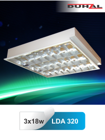 Máng đèn phản quang âm trần LDA320