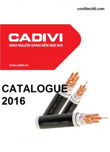 Bảng thông số kỹ thuật (catalogue) dây cáp điện CADIVI